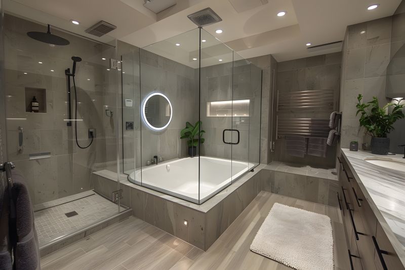 Spa-Style Bathtub Area
